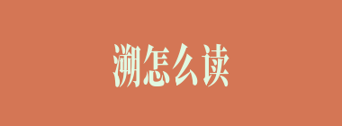 溯怎么读_溯的拼音_追溯是什么意思？