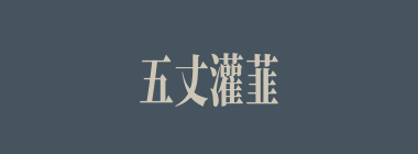 五丈灌韮什么意思？五丈灌韮怎么读？