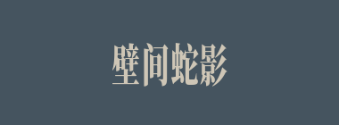 壁间蛇影什么意思？壁间蛇影怎么读？