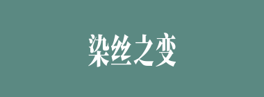 染丝之变什么意思？染丝之变怎么读？