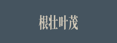根壮叶茂什么意思？根壮叶茂怎么读？