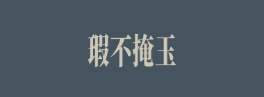 瑕不掩玉什么意思？瑕不掩玉怎么读？