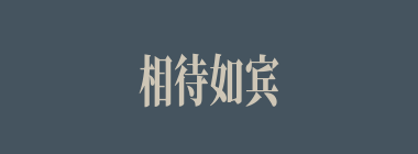 相待如宾什么意思？相待如宾怎么读？