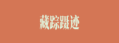 藏踪蹑迹什么意思？藏踪蹑迹怎么读？