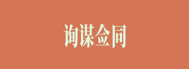 询谋佥同什么意思？询谋佥同怎么读？