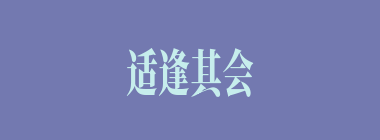 适逢其会什么意思？适逢其会怎么读？