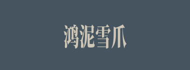 鸿泥雪爪什么意思？鸿泥雪爪怎么读？